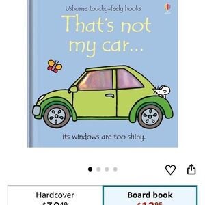 Fair condition Usborne Touchy-Feely Book - That's Not My Car